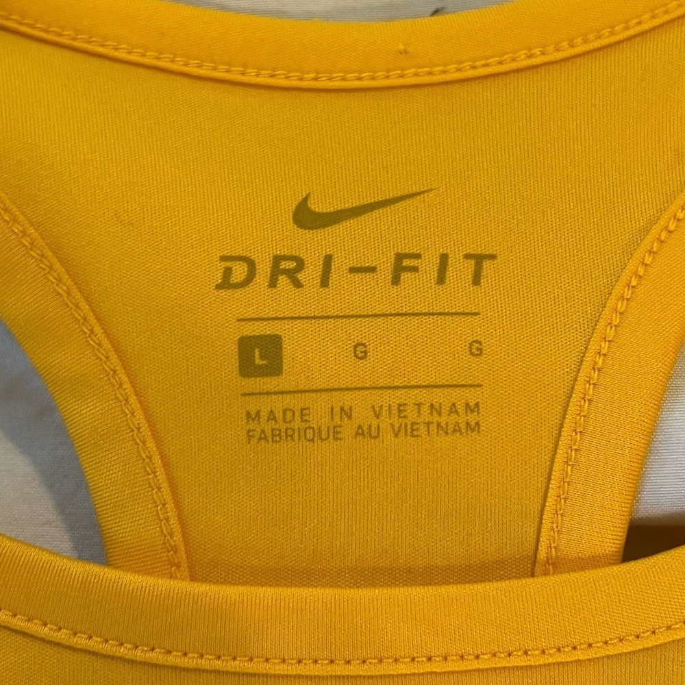 Nike Women’s Racerback Tank Orange - Picture 3 of 3